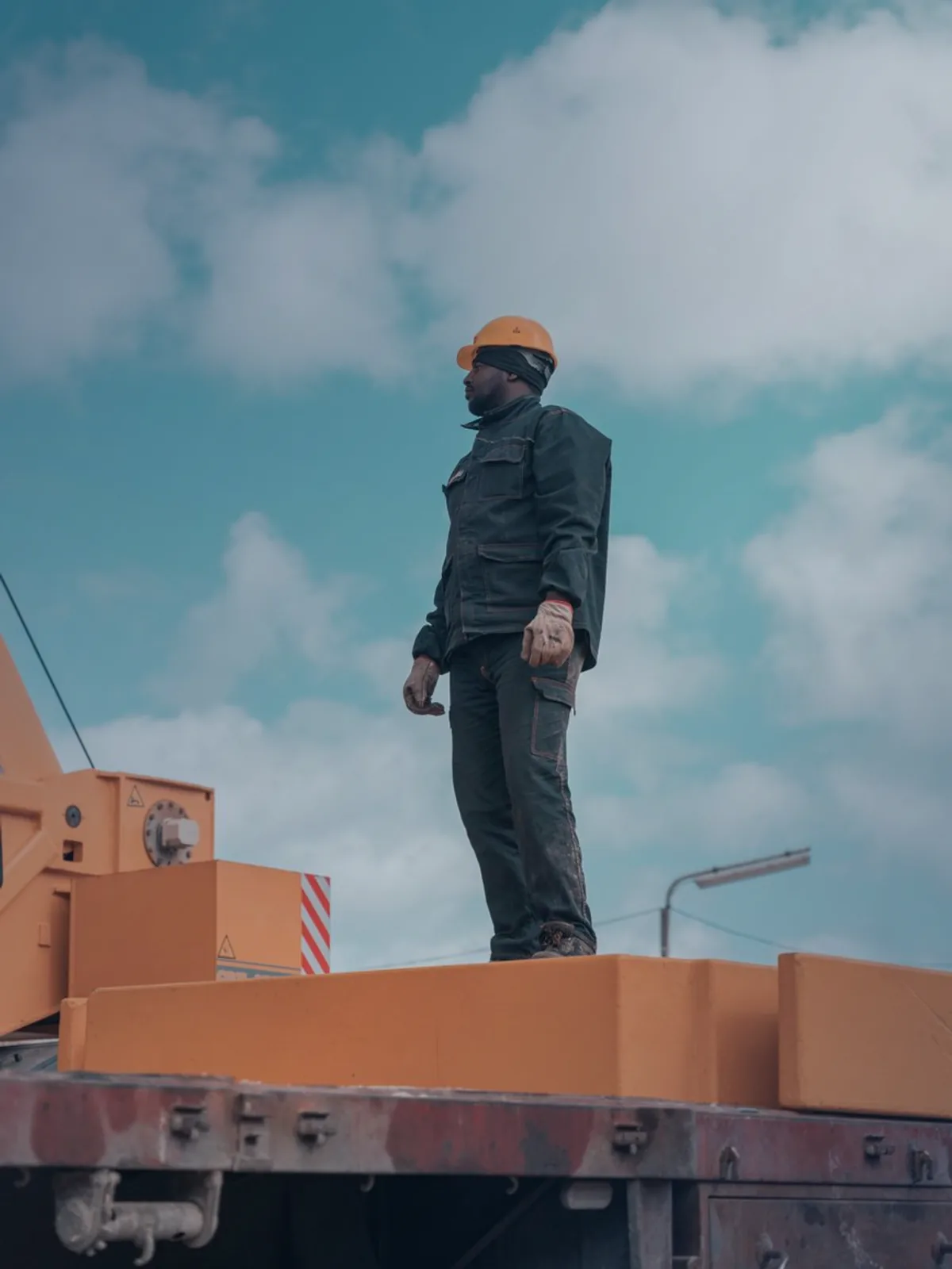 A construction worker on site